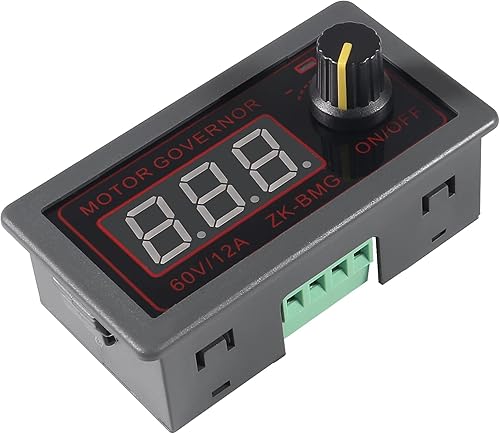Miniatura 6 de UMLIFE Controlador de velocidad del motor, PWM DC 12V 24V 60V 500W Regulador de velocidad ajustable con interruptor giratorio variable continuo PWM