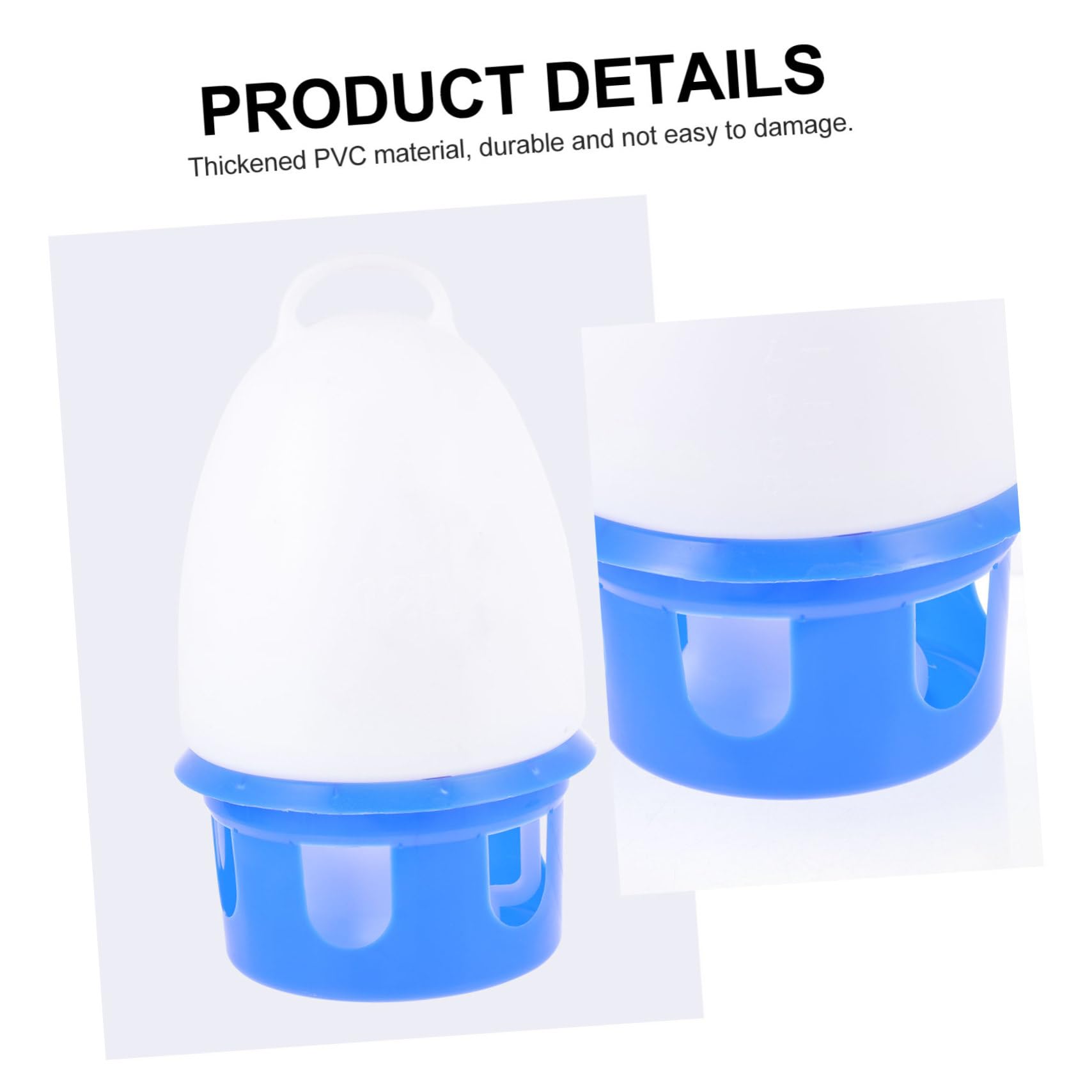 Abreuvoir pour Pigeons Bouilloire Dove 1 Pièce PVC Bleu Rond