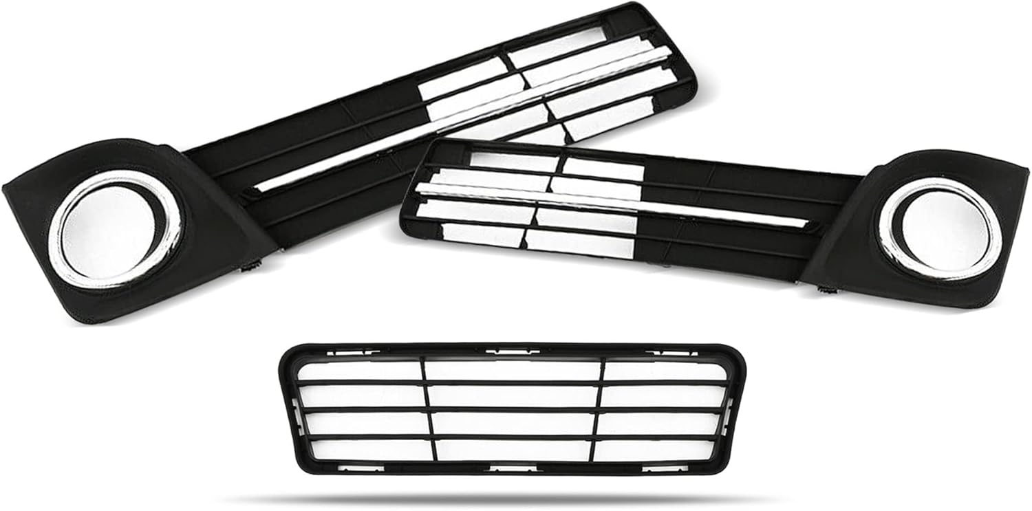 GENRICS Front bumper grille fog lamp cover replacement for Camry SE 2012-2014