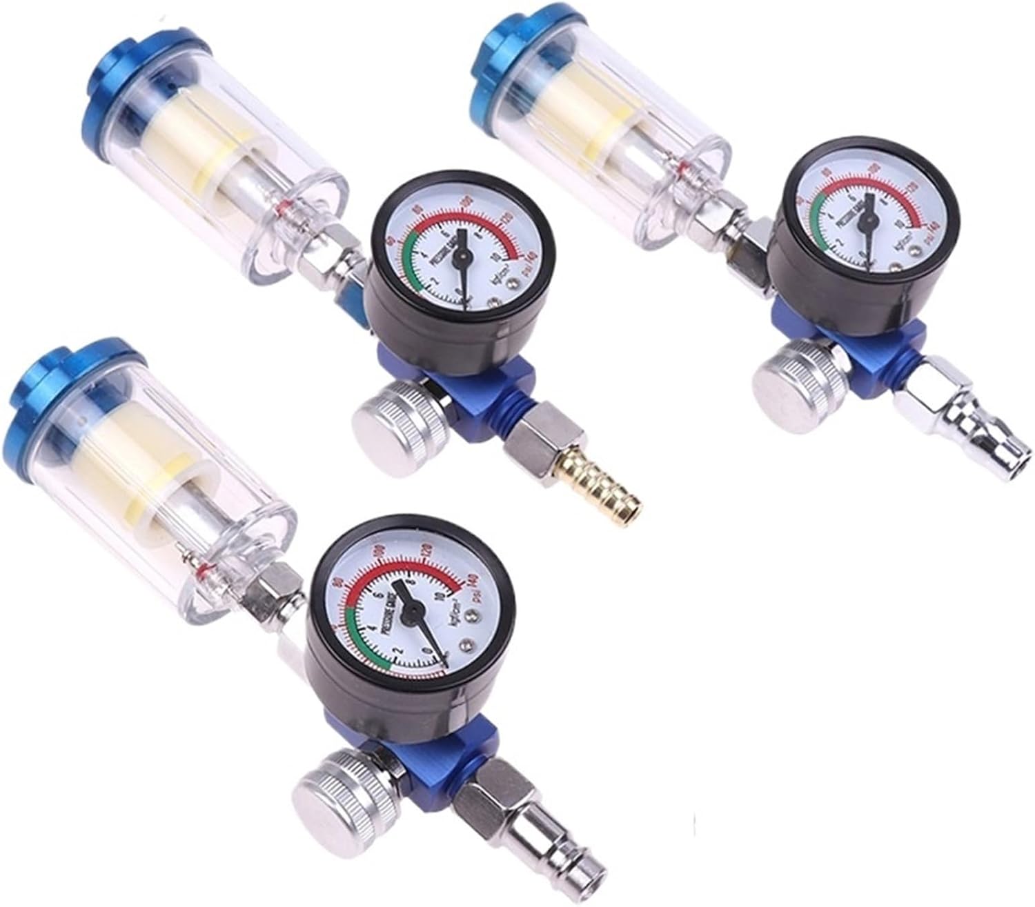 Pneumatic Spray Gun Air Regulator Gauge Water Trap Filter Tool JP/EU/US Adapter Spray Gun Accessorie (Size : 1US)
