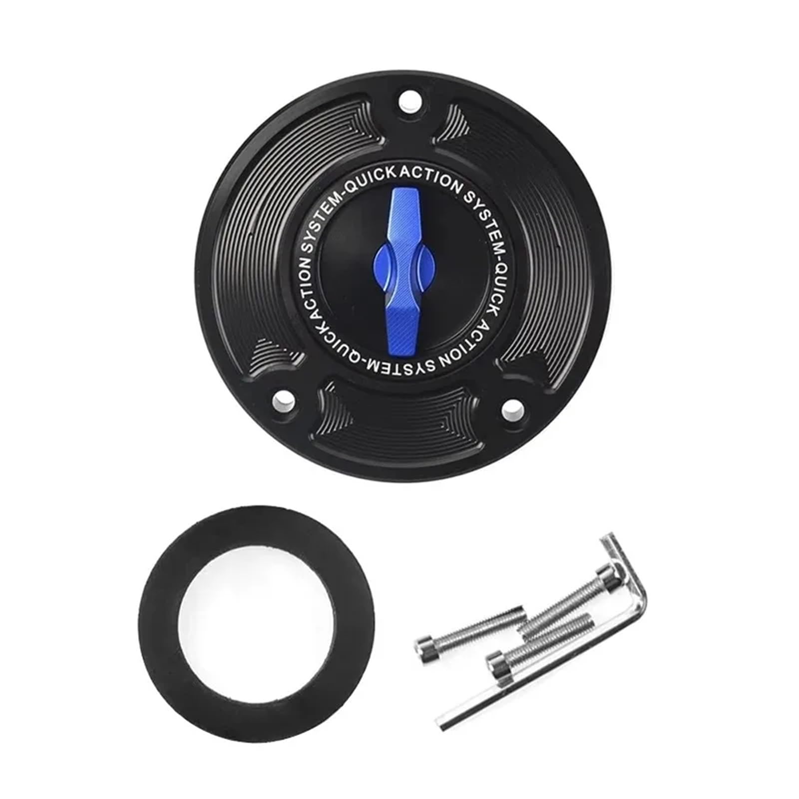 Korek wlewu paliwa do motocykla Pasuje do SUZUKI GSX SR 650F GSXR 750 1000 600 Hayabusa GSX1300R GSX250R GSXR1000 szybkozłączka pokrywa wlewu paliwa(Blue)
