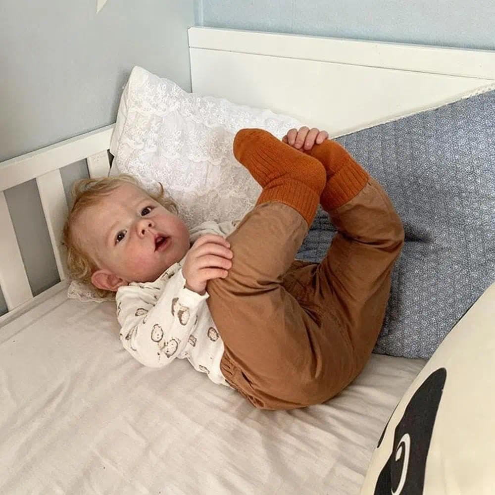 Anano Reborn Baby Lebensecht-50CM Reborn Baby Junge Waschbar Realistisch Puppe Echt Aussieht Baby Reborn Puppen Lebensecht Babypuppen Puppe Echt Wie EIN Baby