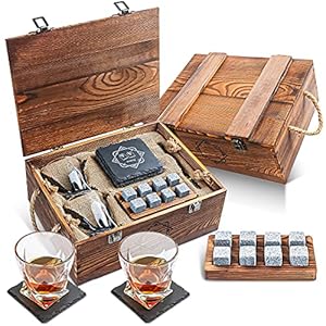 Baban Whisky Stones Gift Set, Wijnstenen van natuurlijk graniet