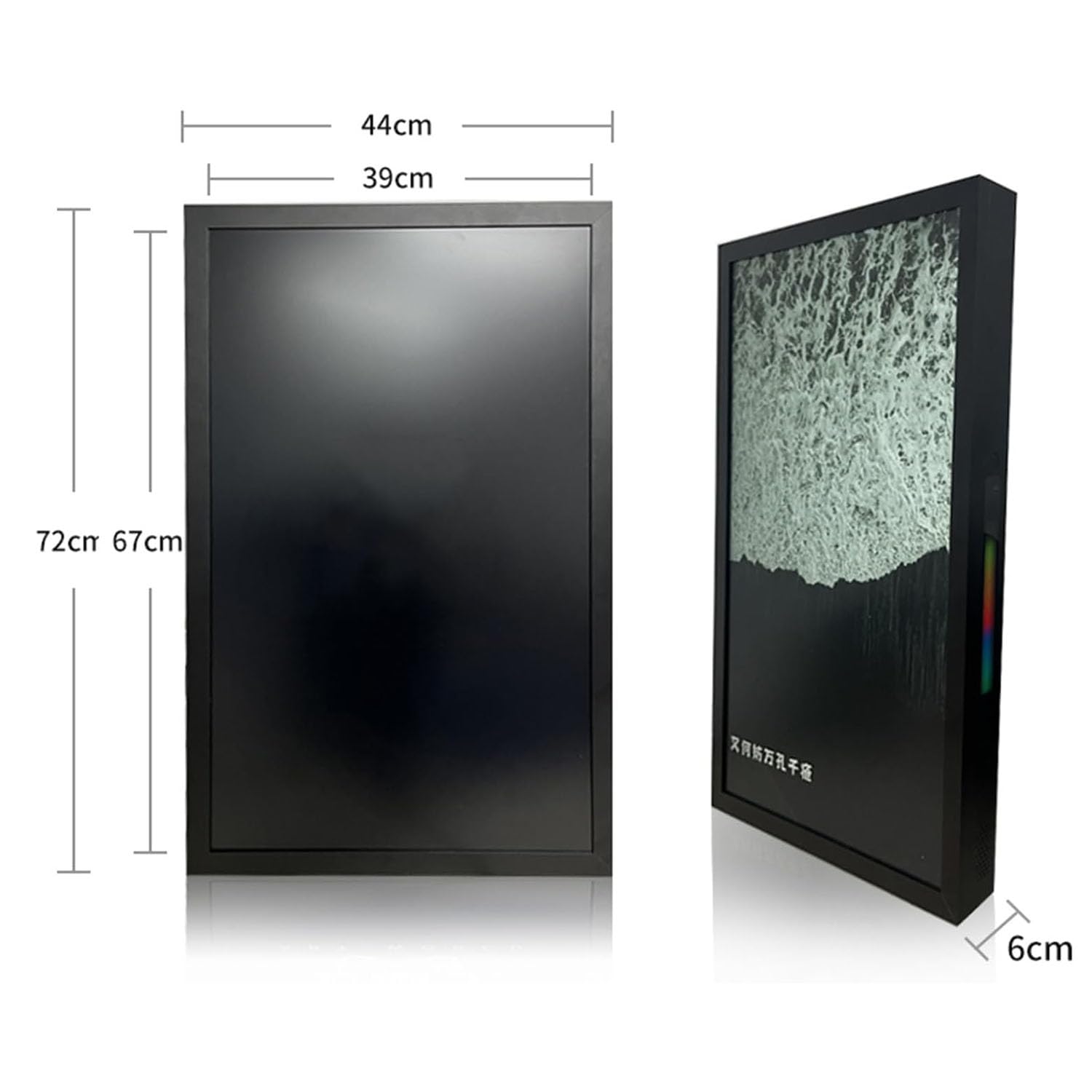 Enceinte Bluetooth flottante avec horloge et paroles, montage mural pour la maison, les fêtes et les festivals