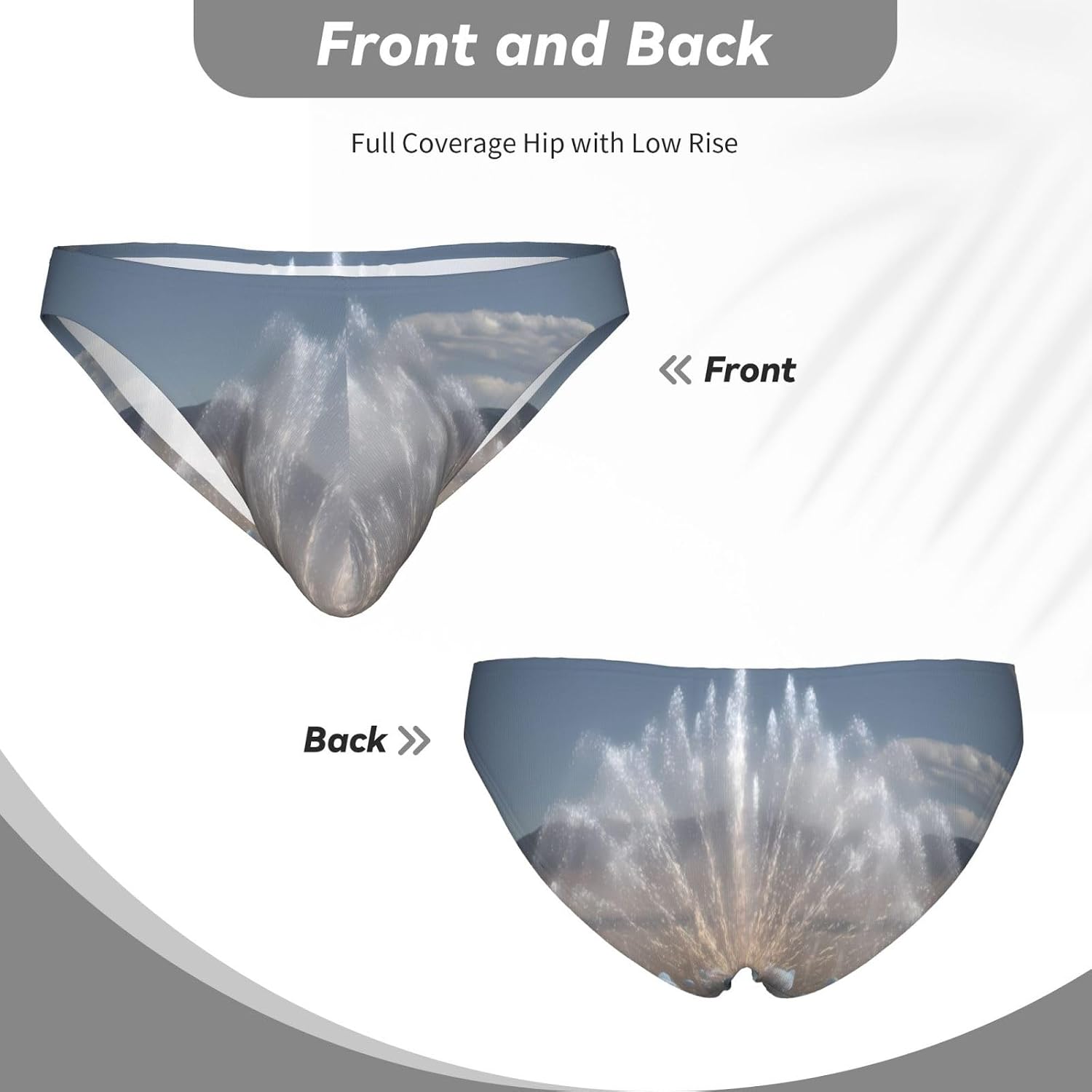 Desert Fountain Men's Bikini Underwear - Soft Breathable Elasticity Comfort for Everyday Wear