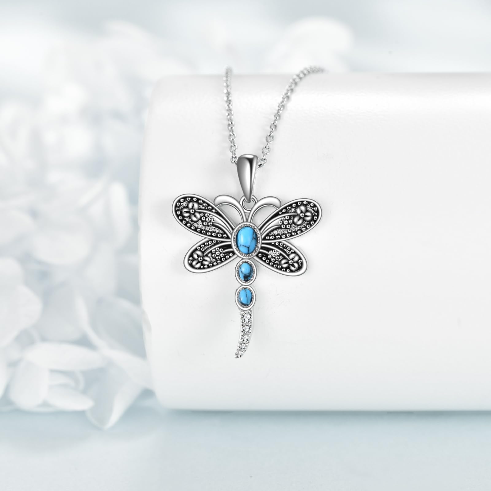 POPLYKE Spinne/Schmetterling/Fuchs/Killerwal/Pande/Hai/Katze/Eule/Meerjungfrau Kette 925 Sterling Silber Tier Halskette Anhänger Schmuck Geschenke für Frauen