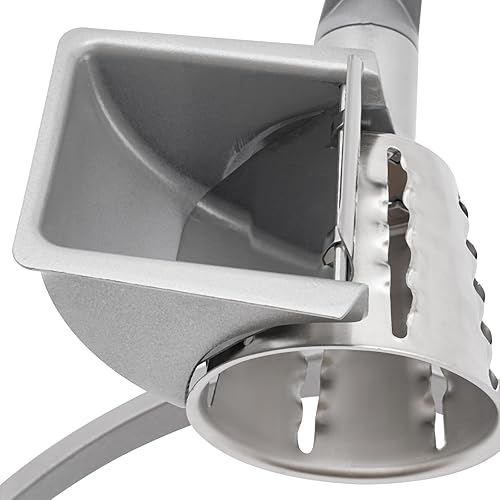Miniatura 7 de Rallador rotativo de queso, rebanador de verduras de mandolina de cocina con 5 cuchillas intercambiables, rallador manual de queso para queso,