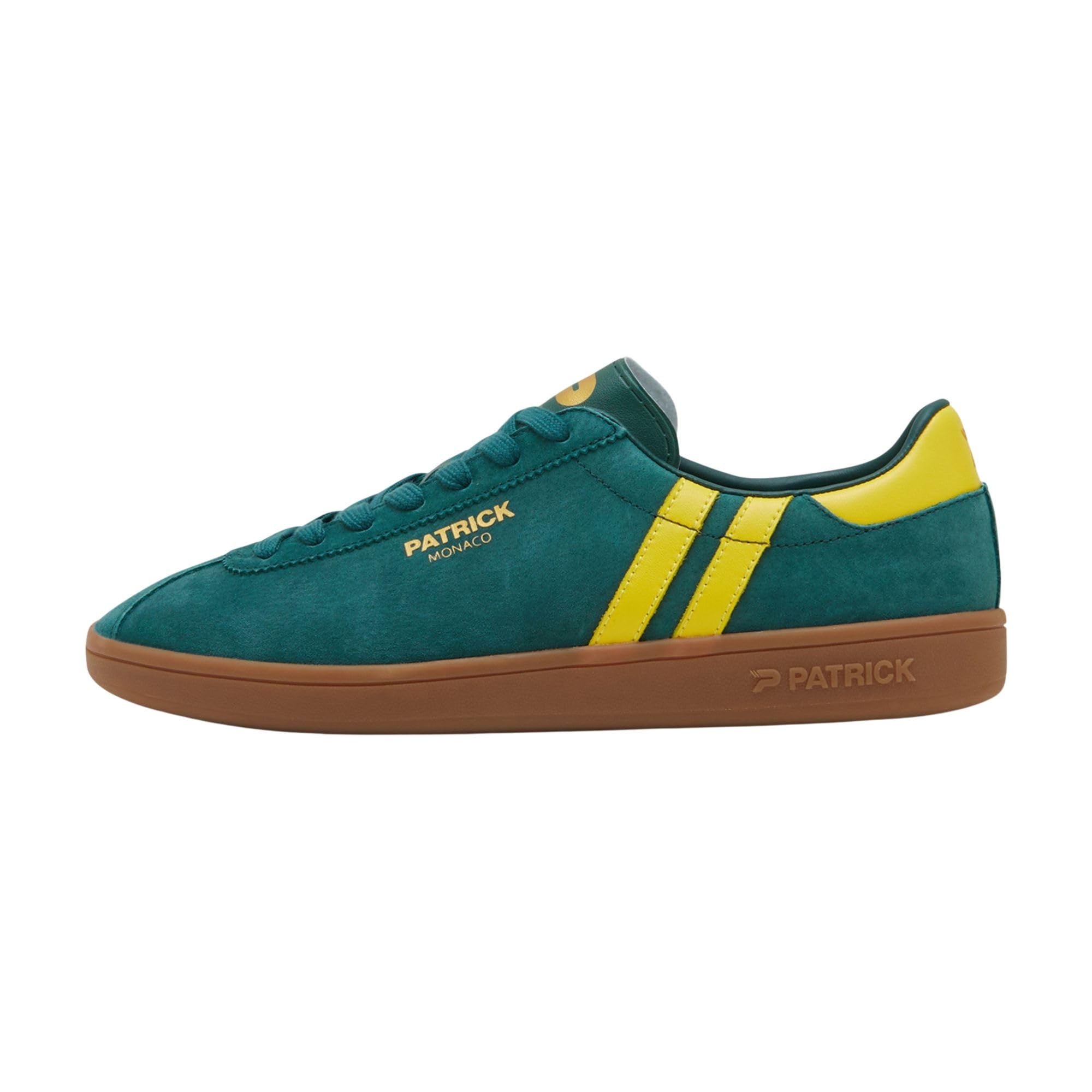 Patrick Men's Green Monaco Cupsole Low-Top Trainers in Size 11, Sports Direct