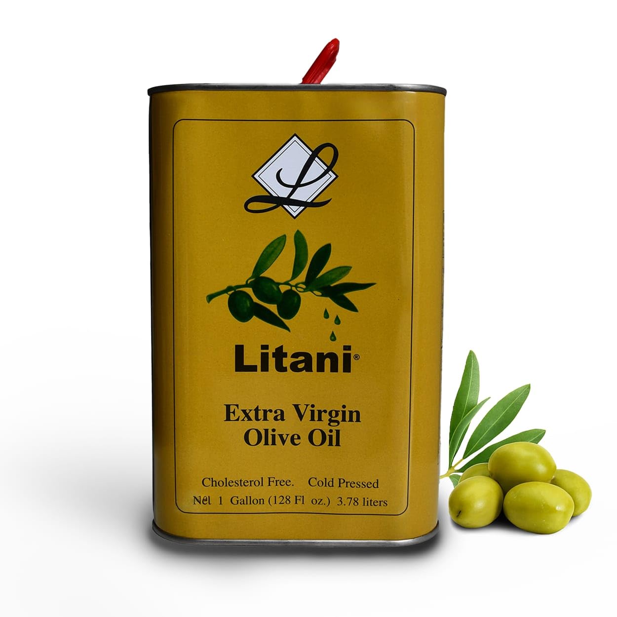 Litani - Unfiltered Extra Virgin Olive Oil, 1 gal (128 fl. oz)