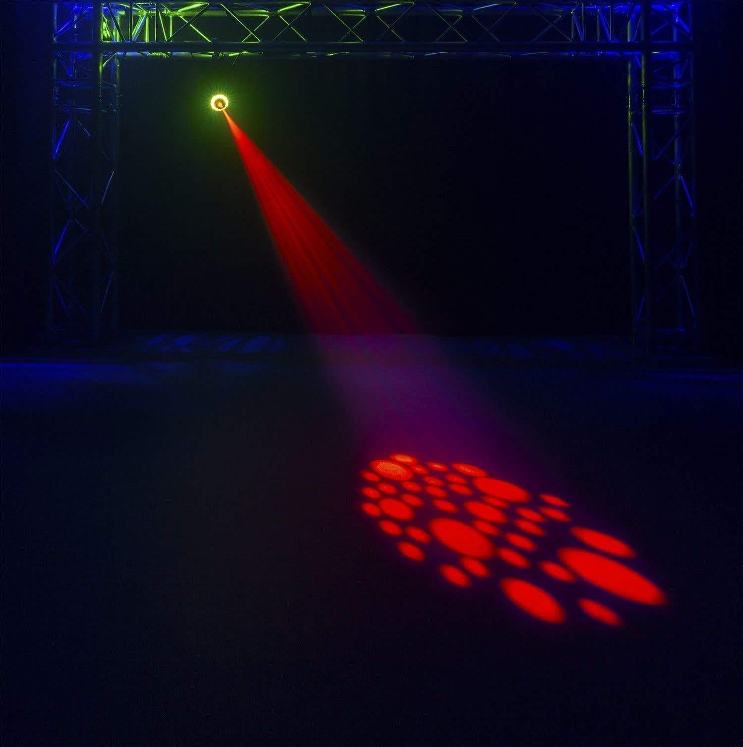 BeamZ Panther 35 - Moving Head LED und 35W LED - Vielseitiger und leistungsstarker DMX Movinghead, 7 Gobo Rad, Lichtshows, Discolicht Partylicht, DMX Licht, DJ Lichtanlage, Bühnenlichteffekt