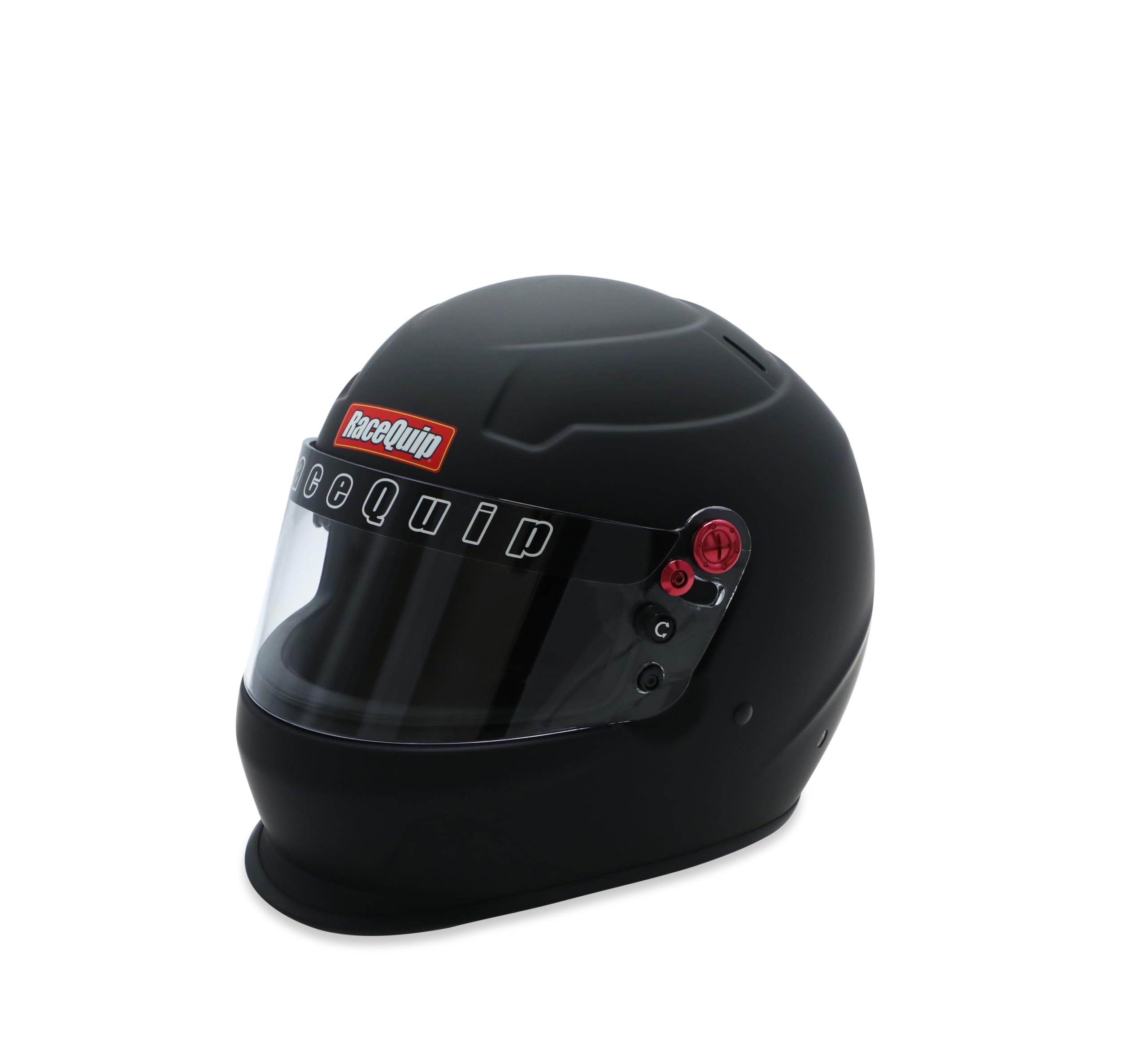 Racequip Helmet, Pro25, Full Face, Snell SA2025, Head and Neck Support Ready, Flat Black, Large, Each