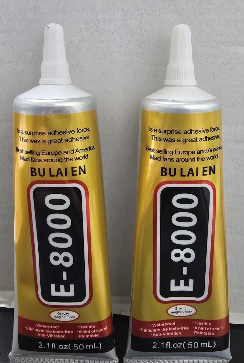 2pc 50ml E8000, Phone Repair Adhesive, Multi-Function, Waterproof, Contact Adhesive 2pc 50ml