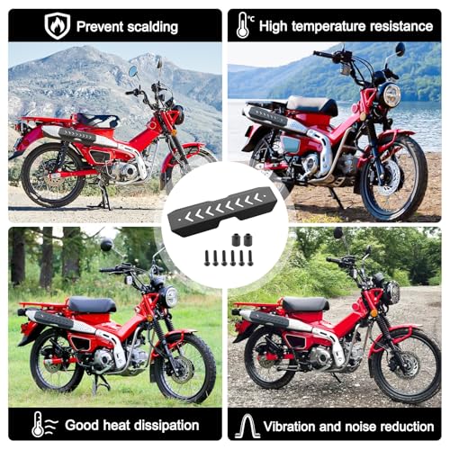 YEBEICO Capa de proteção térmica de escape para Honda trail CT125 Hunter Cub 2021-2025, capa de isol