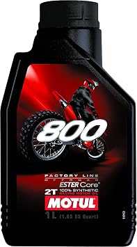 Motul 104038-CS 800 2T Pro Racing Premix Liter, 4 Pack, 1 l, 4 Pack