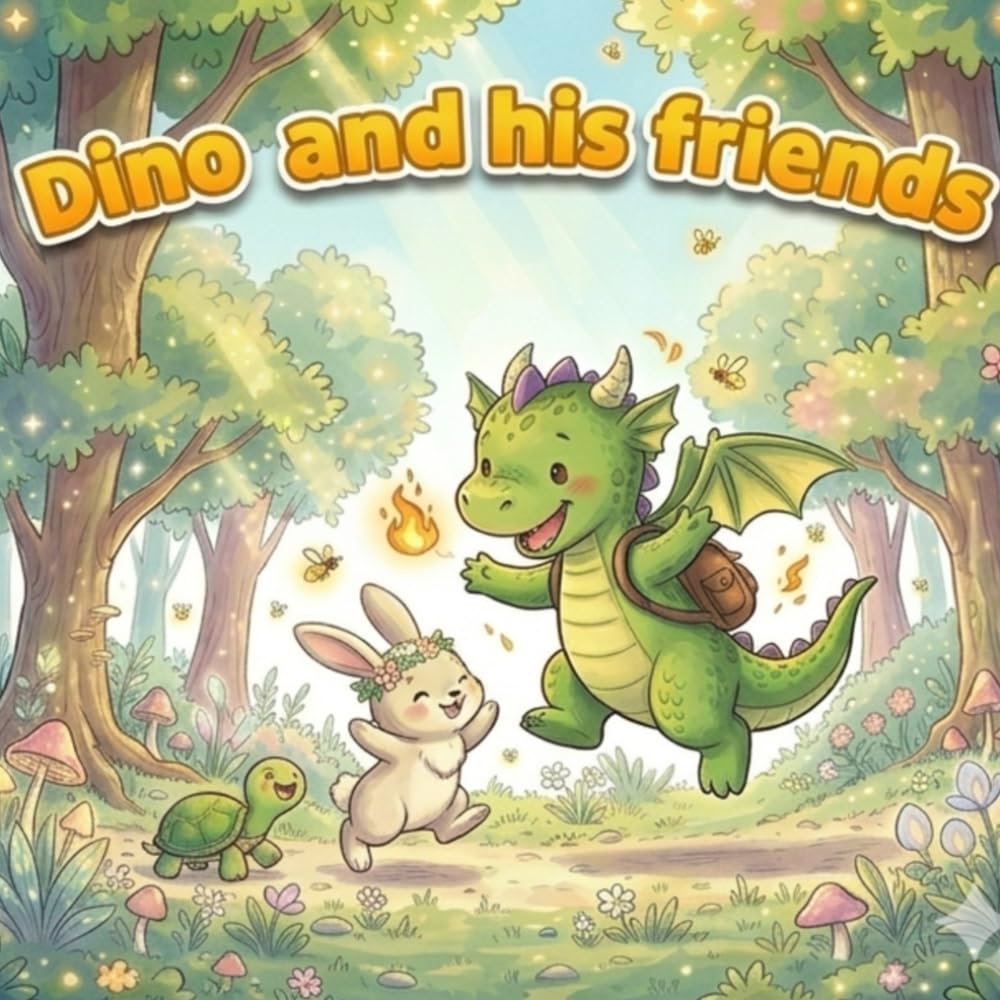 Dino and his friends: The story of the kind dinosaur Dino and his adventures with his friends is a good and bright story that teaches us to always help others.