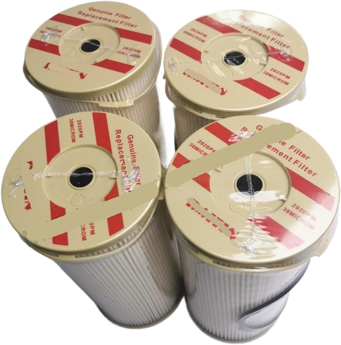 4-Piece 2020PM Fuel Water Separator Filter Replacement 30 Micron