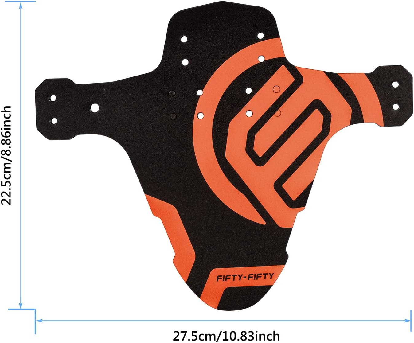 FIFTY-FIFTY Bike Bar Ends, Mountain Bike Handlebar Ends, Mountain Bike Fender, MTB Mudguard, Front and Rear Compatible Bicycle Mudguard