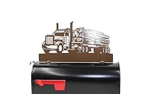 Vista 130 de Hobby, Recreation and Career Style Metal Powder Coated Mailbox Topper (Tent Camping, Matte Black)