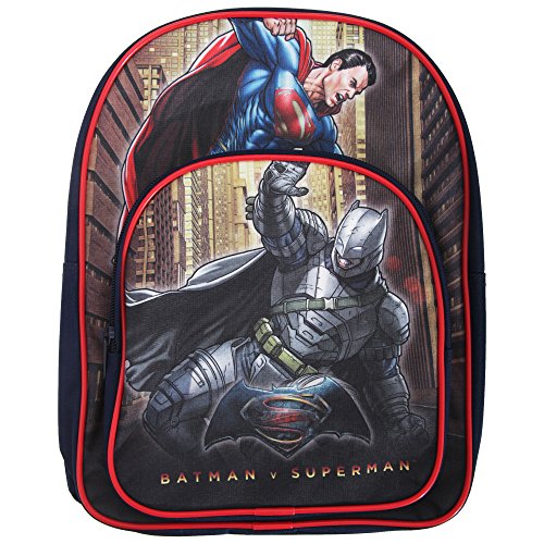 Batman DC Comics V Superman Arch: Mochila infantil  31 cm  9   color azul oscuro