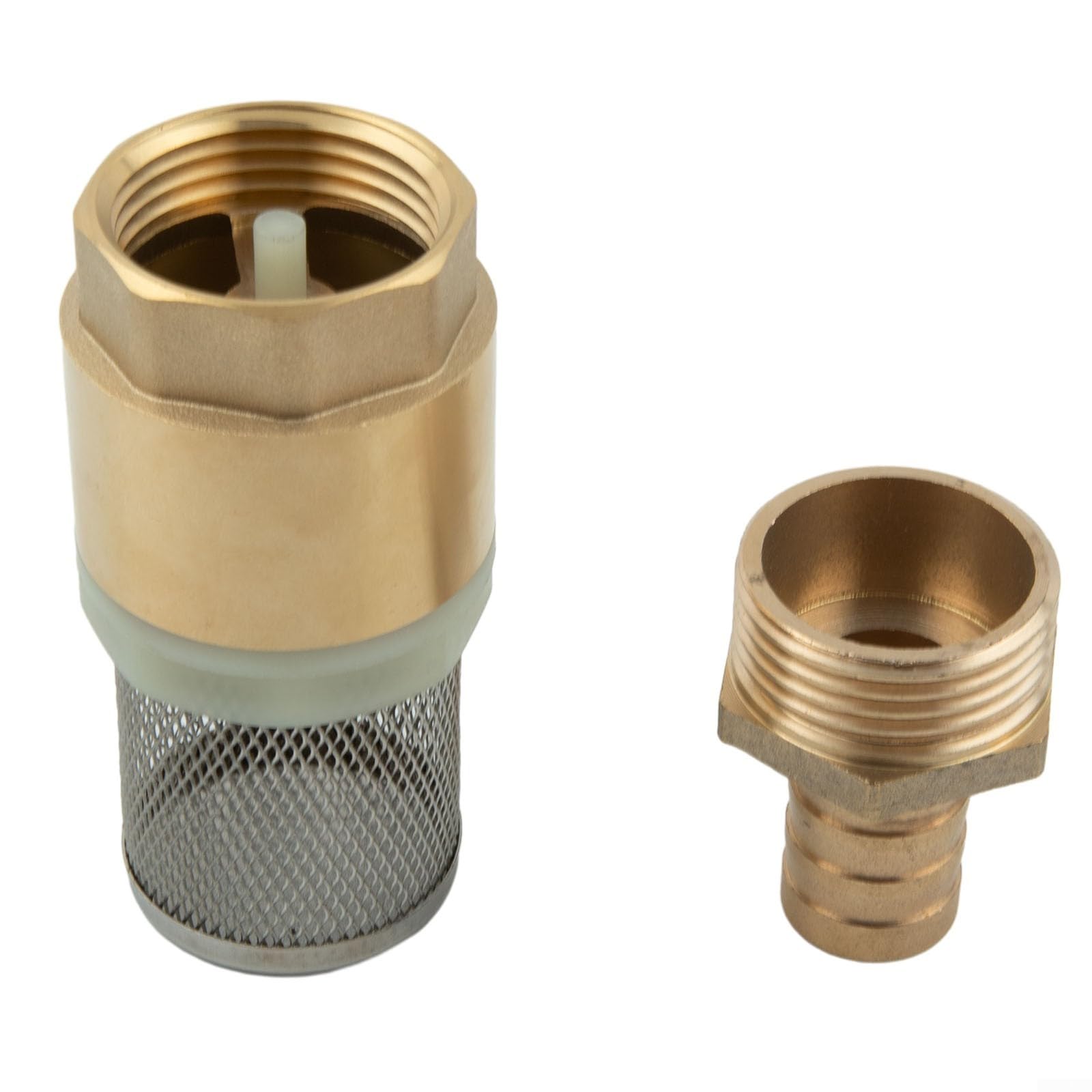 Valvola di non ritorno con molla in acciaio inox e corpo in ottone adatta per irrigazione agricola e controllo del flusso d'acqua (valvole da 1" + DIA 25mm)