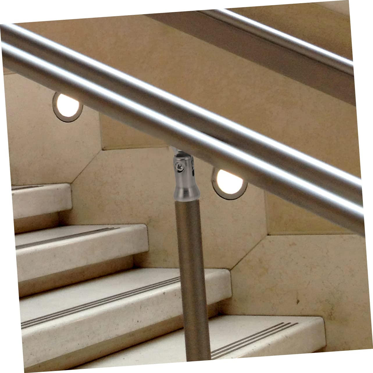 Uonlytech Supports de Rampe en Acier Inoxydable pour Main Courante Escalier, Lot de 6 Pièces Solide et Pratiques Design Élégant pour Décoration de Rambarde