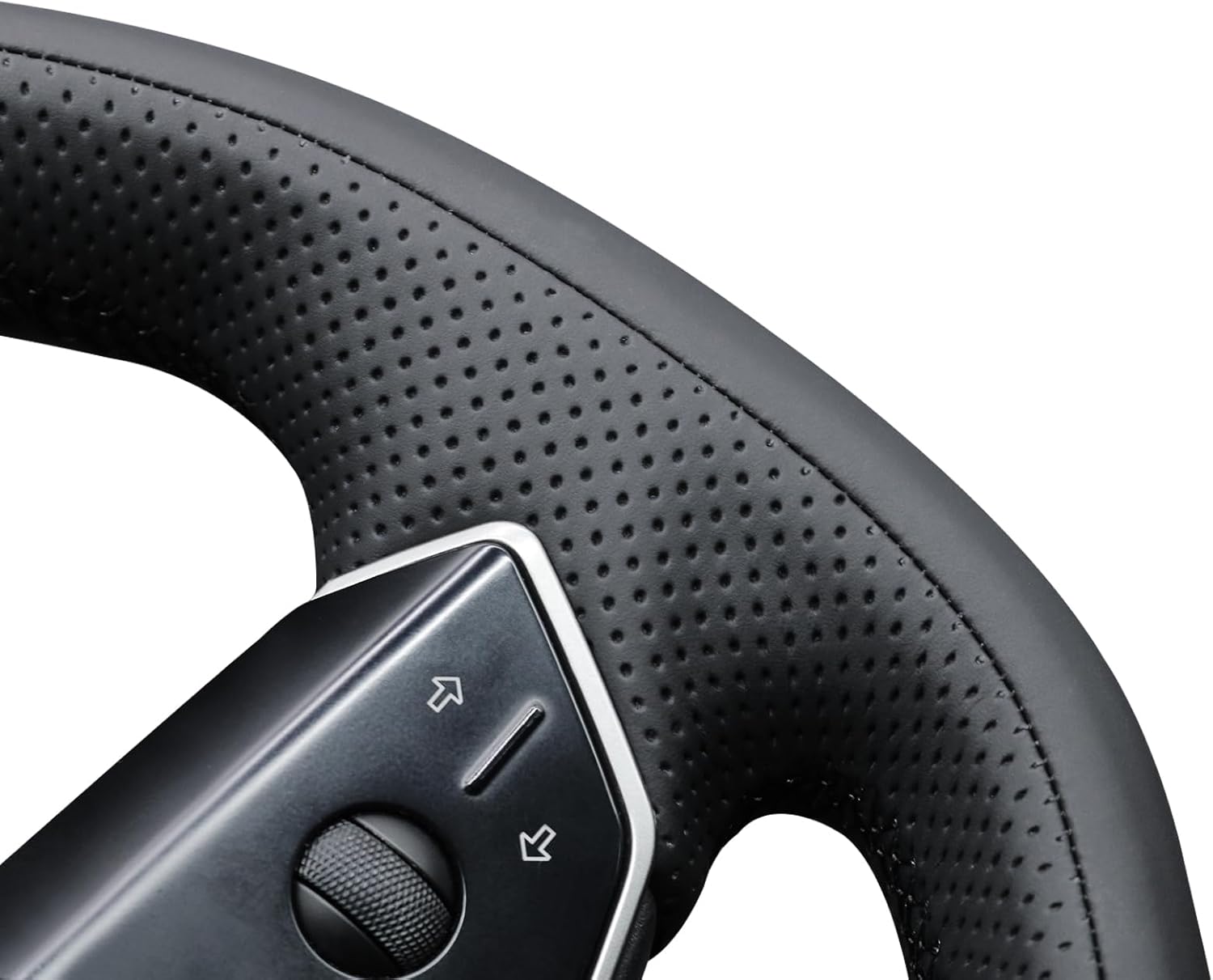 MEWANT DIY 3D Style Stitching Steering Wheel Cover Wrap for Tesla Cybertruck 2023-2025 Steering Wheel Accessories for Cybertruck Interior Accessories