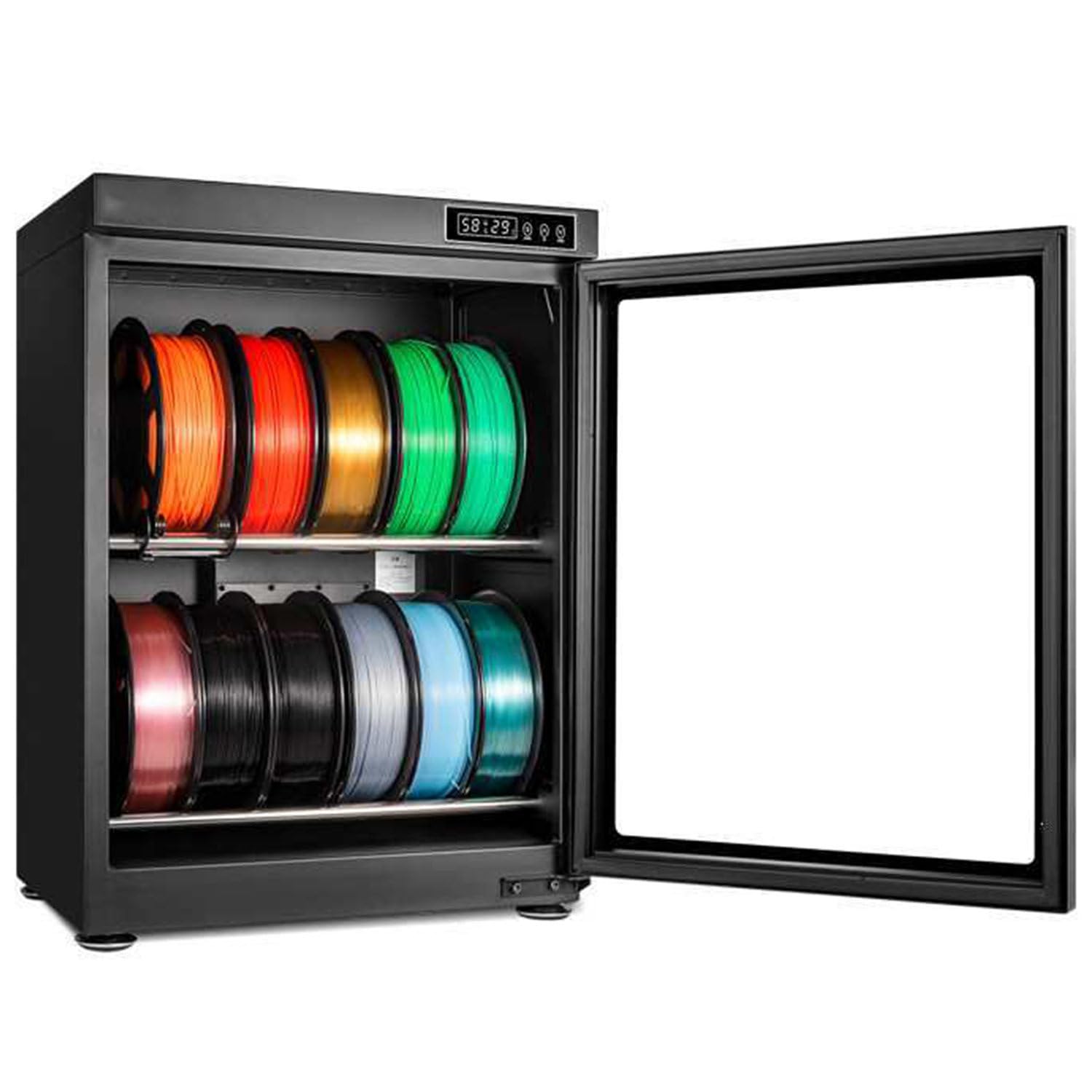GTANND Filament Dehumidification Storage Cabinet,3D Printer Filament Storage Box,3D Printer Filament Moisture-Proof Dehumidification Cabinet,for various consumables such as PLA,Nylon and PC SD070