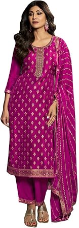 Ready to wear embroidered straight salwar kameez for women 2691