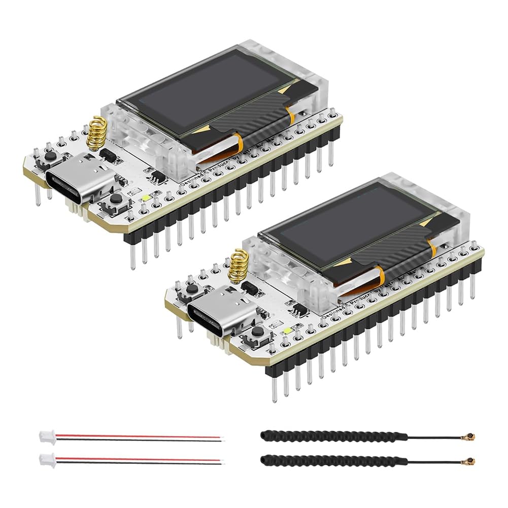 Kit Lora V3 SX1262 de 868 MHz Doble con Conexión WiFi y Bluetooth Inalámbrica 8