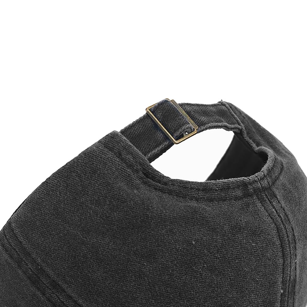 Gorra de béisbol para mujeres y hombres, ajustable, vintage, de algodón lavado, desgastado, gorra de béisbol con cierre a presión, Papá 4