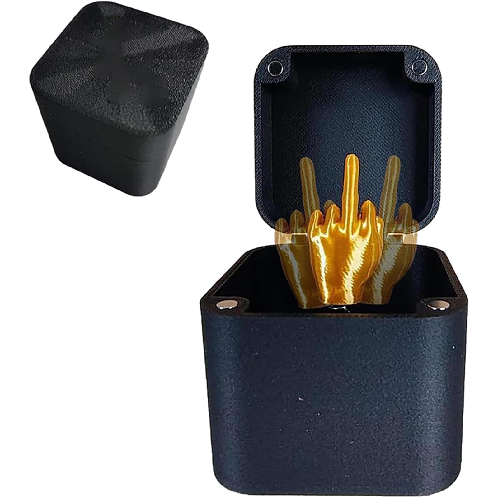 Qxiao Style 1 Middle Finger In A Box Spoof Prank Pop Up Middle Finger Gifts Surprise Gift Box For Adults Christmas Novelty Fun Prank Gift Novelty Fun Middle Finger Ring Box Gag For Home Office Desk Birthday Decor
