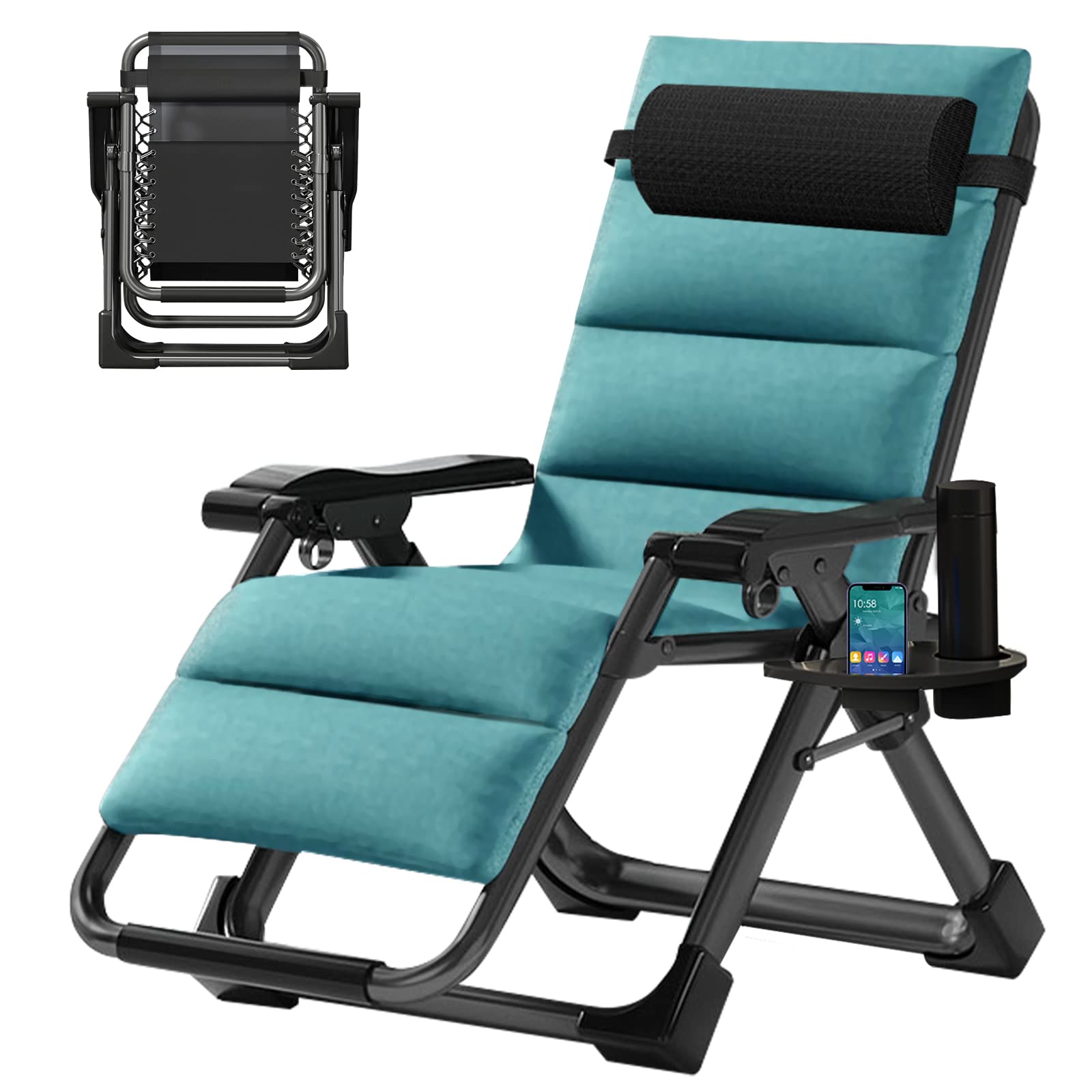 Naizea Lounge Chair Patio Zero Gravity Chair Folding Adjustable