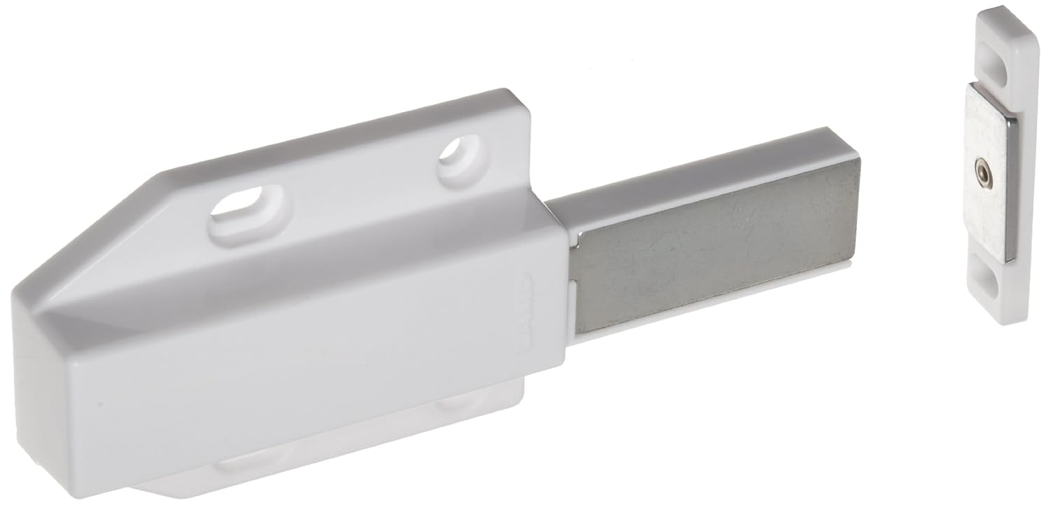 Steel Surface Mount Magnetic Catch, 3.7lbs Pull Power, 1-27/64 Length, 23/64 Width, 11/64 Height (Pack of 4)