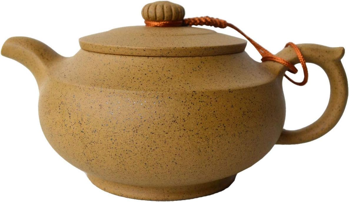 YXHUPOT Teapot 11oz Yellow Clay Zisha Handmade Infuser Loose Kungfu Tea