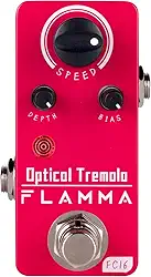 FLAMMA Fc16 Pedal De Efeitos Guitarra Tremolo Óptico Mini Portátil True Bypass