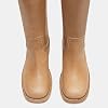 Botas altas hasta la rodilla para mujer, punta redonda, cremallera lateral, tacón grueso, cómodas, con caña ancha 3
