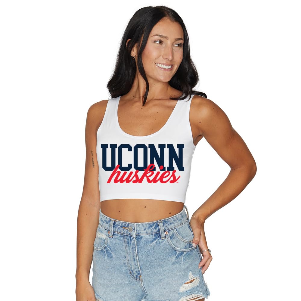 Lojobands Women's College Gameday Outfit Tank Top Tailgate Crop Top One Size Fits Most