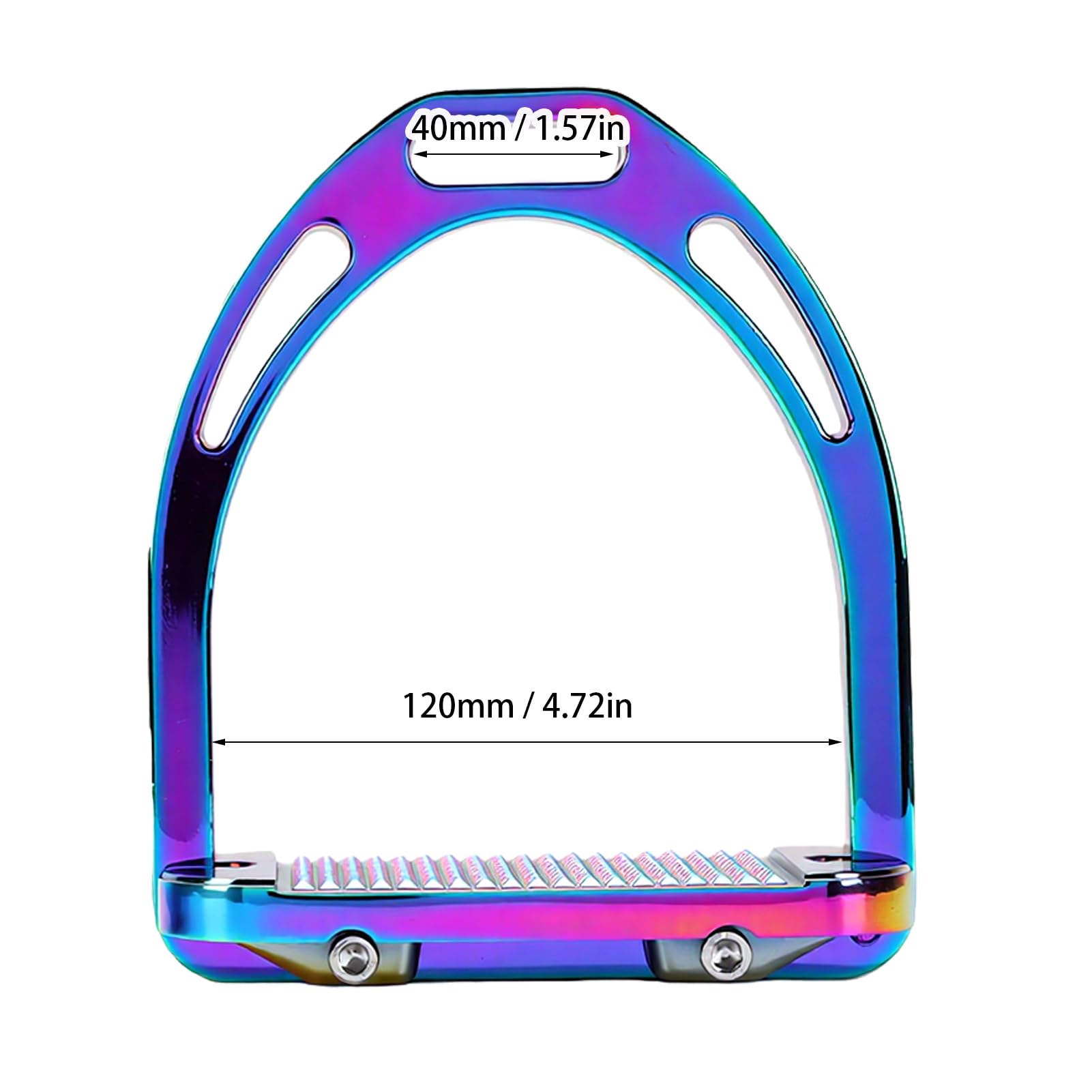 Luocute Étrier de Cheval, 120 Mm de Largeur Intérieure, électroplaqué
