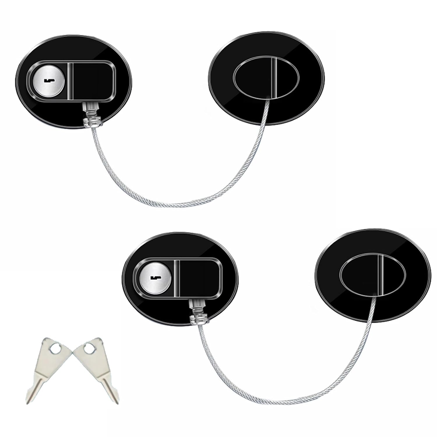 Mini Fridge Locks FANYAQIN 2 Pack Refrigerator Lock for