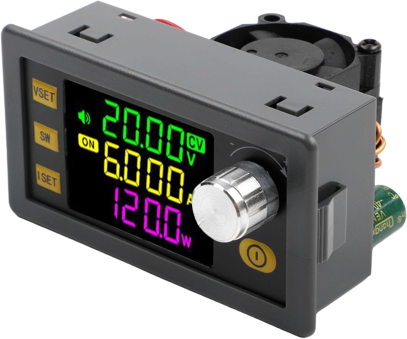 Minhe CNC DC-DC Boost-Buck Converter 120W 6A Adjustable Power Supply Module with LCD Display and MPPT Function for Solar Charging and Electronics Projects