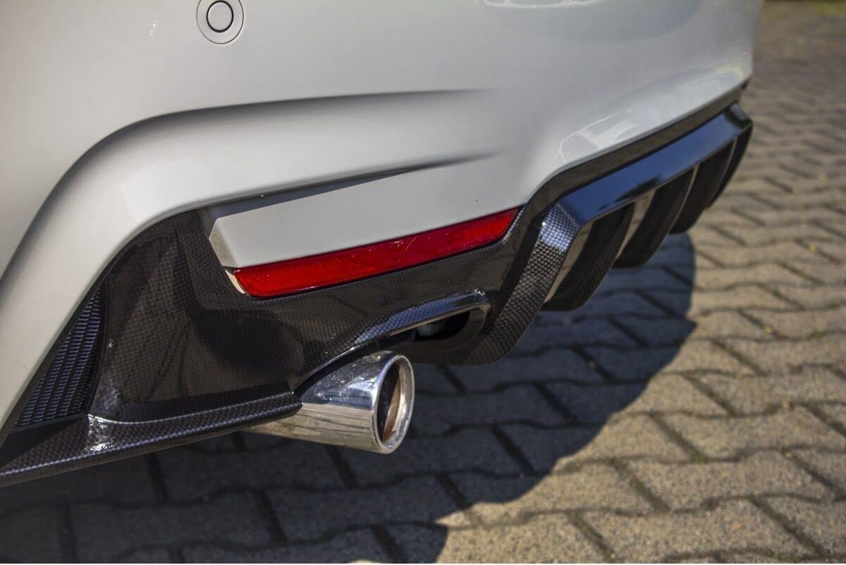 DM Autoteile 1584 Heckdiffusor Schwarz Sport-Performance kompatibel für BMW 4er F32 F33 F36 M-Paket +ABE