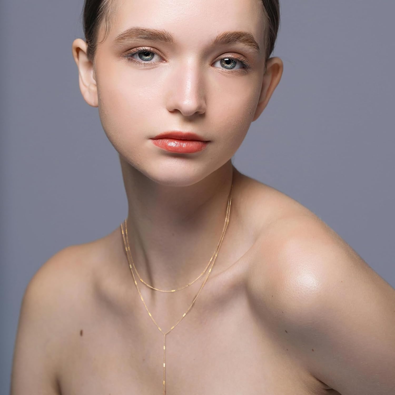 Kvekstio Gold Dainty Y Necklace for Women - Elegant Lariat Jewelry Gift for Valentine's Day Wedding Birthday image 5