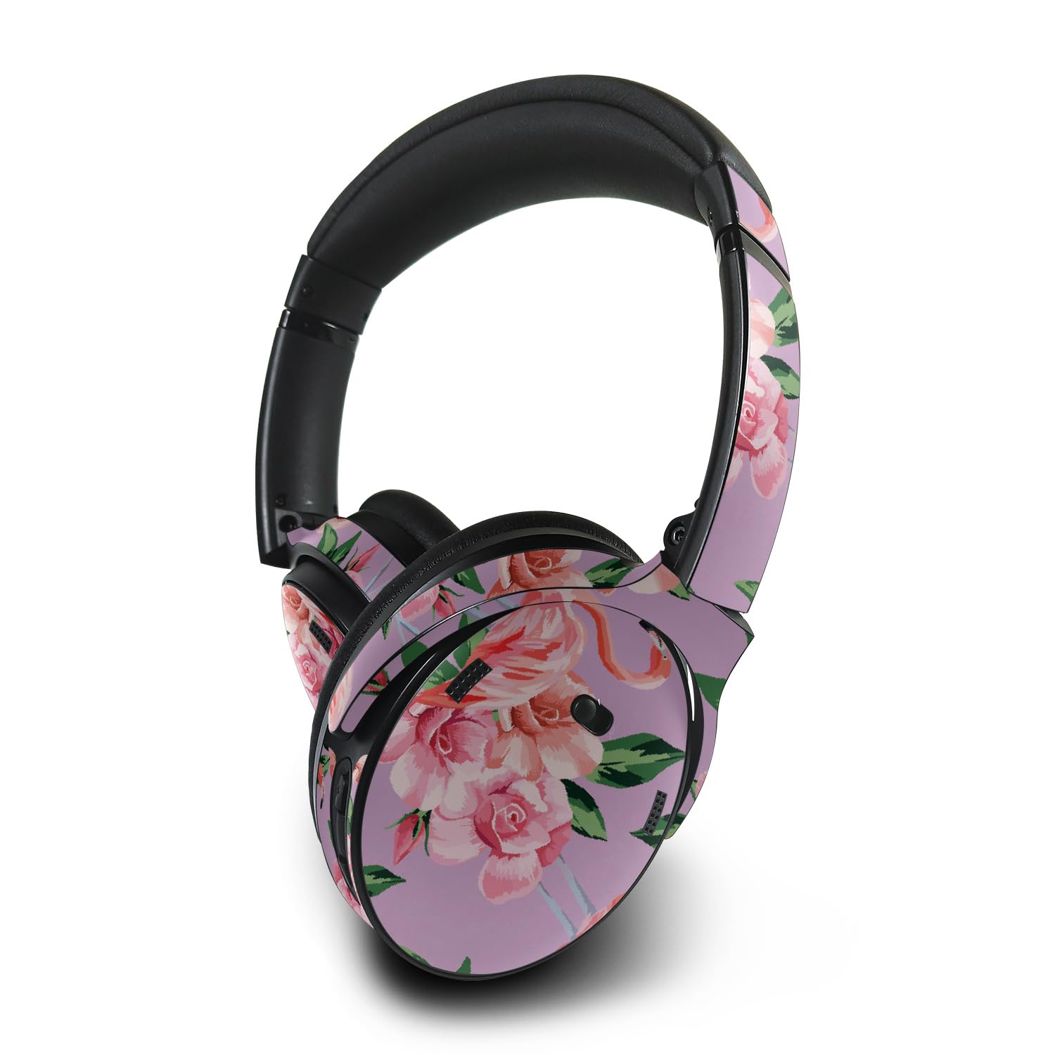 MightySkins Skin Compatible with Bose QuietComfort 45 Headphones - Flamingo Rose | Protective, Durable, and Unique Vinyl Decal wrap Cover | Easy to Apply, Remove, and Change Styles | Made in The USA
