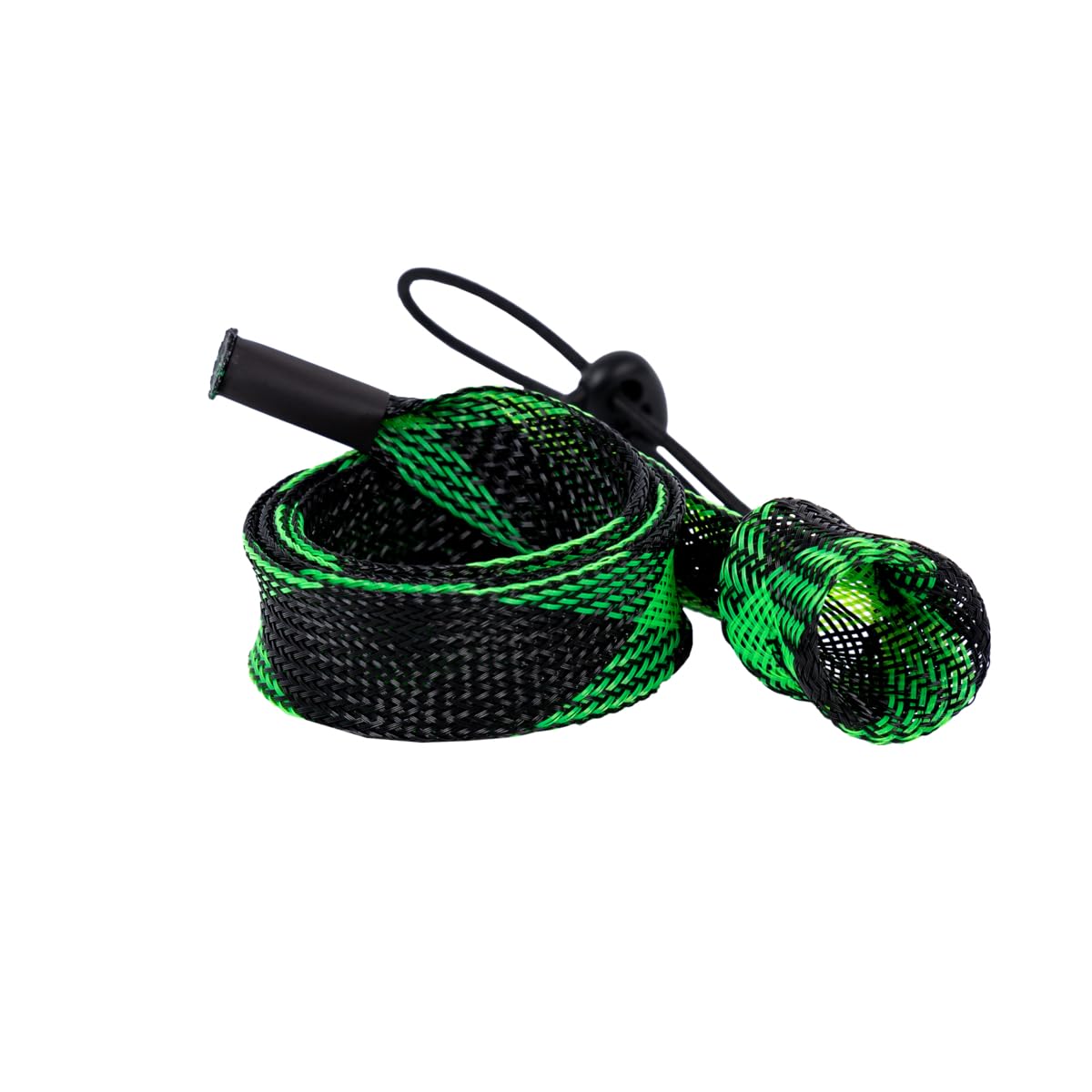 Clam Ice Rod Slick XL – 40” Heavy-Duty Protective Sleeve for Ice Fishing Rods, Prevents Tangles & Shields Guides (Black/Green)