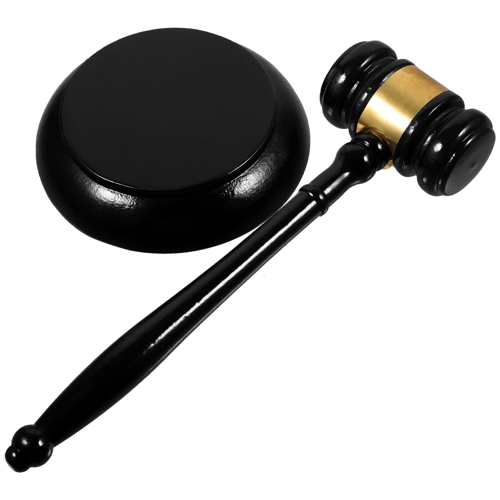 Hja Boutiques Uk Nero Wooden Judge Gavel Hammer For Meetings, Auction Courtroom Use & Legal Scenarios Wood Mallets
