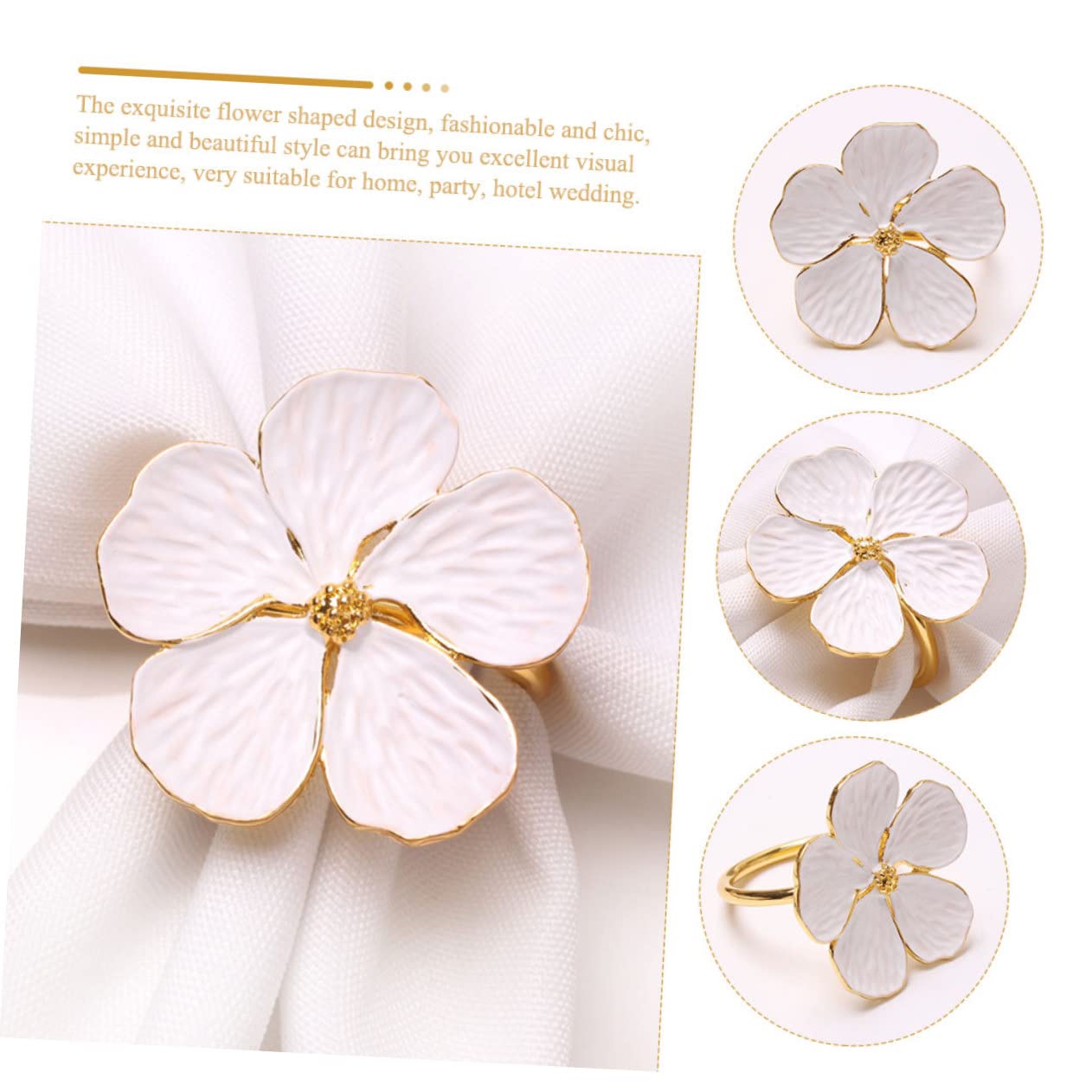 18stücke Teiliges Farben Napkin Ringe Im Blumen Design Für Hochzeiten Und Festlichkeiten Tischdekoration Für Besondere Anlässe