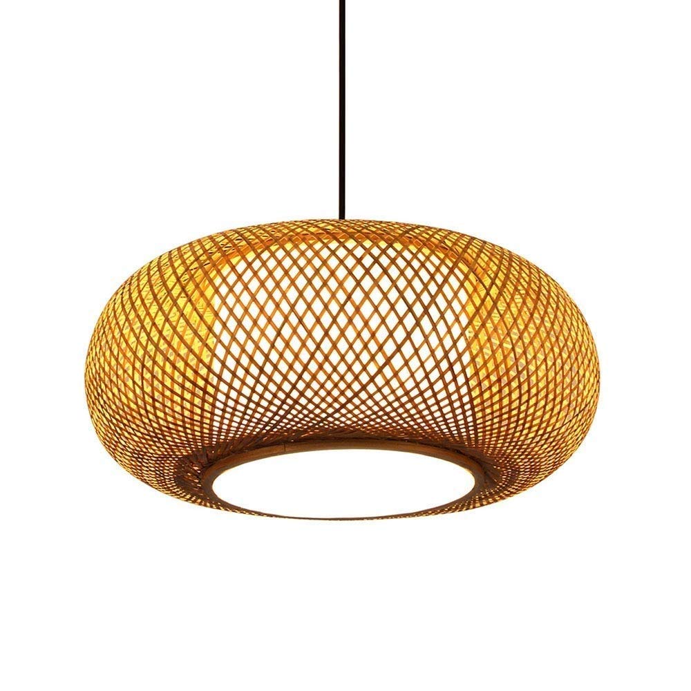 Mopoq Bamboo Ceiling Lamps, Vintage, Handmade, For Balcony And Dining Room Decoration