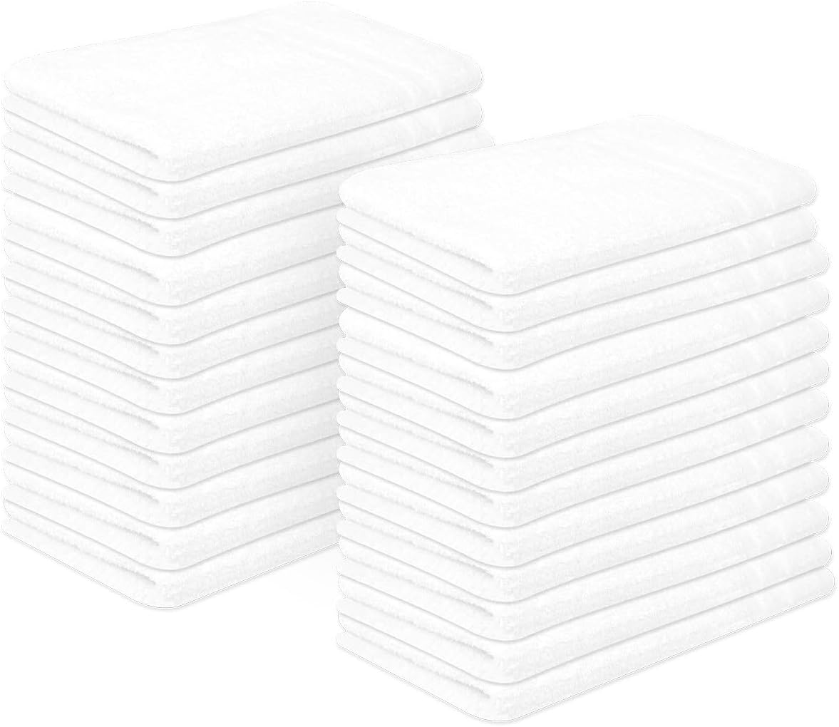 Premium 100% Cotton Hand Towels – Pack of 24, 16x27 Inch – Quick-Dry, Highly Absorbent Salon Towels for Hair Care, Gym, Spa & Bathroom – Black