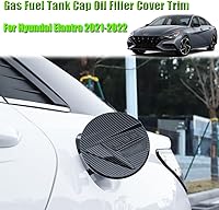 Vista 2 de BOYOUS Cubierta de tapa de tanque de combustible de grano de fibra de carbono ABS, cubierta de llenado de aceite, decoración de puerta, accesorios