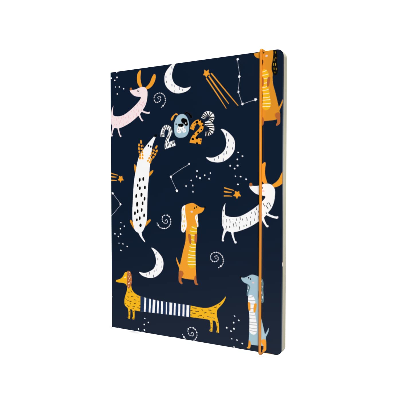 Collins Maru A6 DayTo a Page 2023 Diary - Dogs (MR161.DG-23 ) - Complete Planner, Agenda and Journal